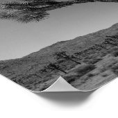 Poster Paysage du désert de Joshua Tree - Photo du parc n (Coin)