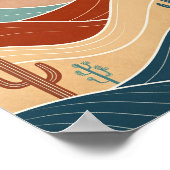 Poster Paysage du désert moderne du milieu du siècle (Coin)