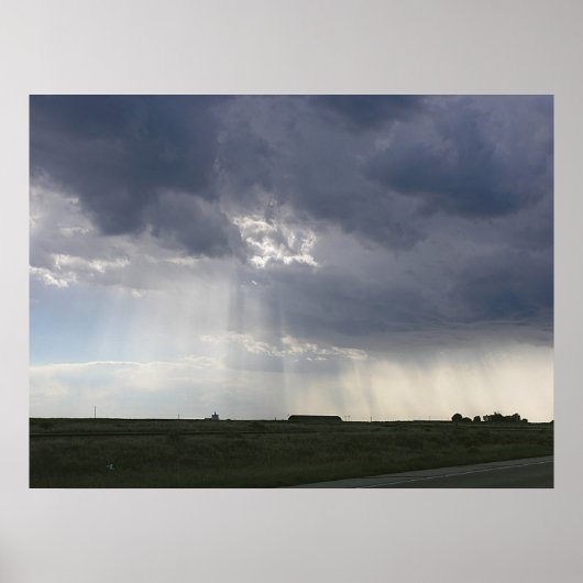 Poster Paysage du faisceau de soleil (Devant)