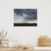 Poster Paysage du faisceau de soleil (Cuisine)