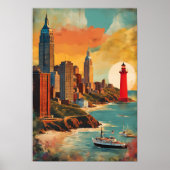Poster Paysage du Golden Harbor (Devant)