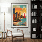 Poster Paysage du Golden Harbor