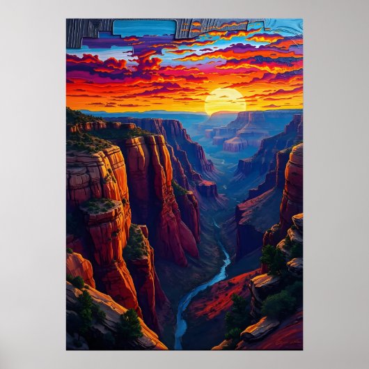 Poster Paysage du Grand Canyon (Devant)