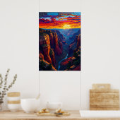 Poster Paysage du Grand Canyon (Cuisine)