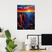 Poster Paysage du Grand Canyon (Bureau à domicile)