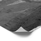 Poster Paysage du Grand Canyon noir et blanc 16x20 (Coin)