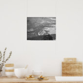 Poster Paysage du Grand Canyon noir et blanc 16x20 (Cuisine)