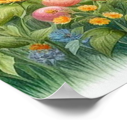 Poster Paysage du jardin 7 (Coin)