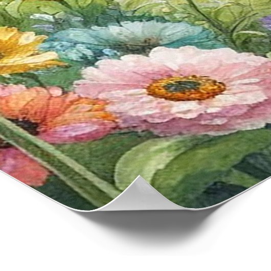 Poster Paysage du jardin 8 (Coin)