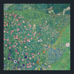Poster Paysage du jardin italien — Gustav Klimt (1913)<br><div class="desc">"Italian Garden Landscape" de Gustav Klimt (1913), huile sur toile, 110 × 110 cm; Kunsthaus Zug, Stiftung Sammlung Kamm. Un jardin Art Nouveau calme et carré, feuillage vert luxuriant et géométrie formelle, se lit moderne et élégant sur de grandes gravures. Source de musée du domaine public, nettoyée pour une impression...</div>