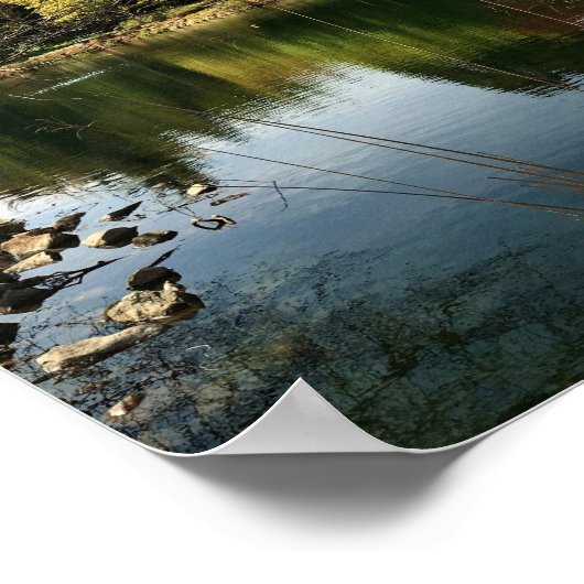 Poster Paysage du lac (Coin)