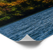 Poster Paysage du lac de Bled en automne (Coin)