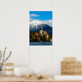 Poster Paysage du lac de Bled en automne (Cuisine)