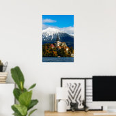 Poster Paysage du lac de Bled en automne (Bureau à domicile)