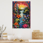 Poster Paysage du livre de contes 1 (Cuisine)