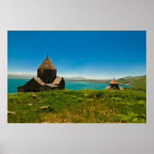 Poster Paysage du monastère de Sevan