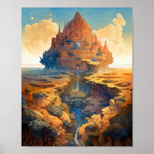 Poster Paysage du Palais Surreal