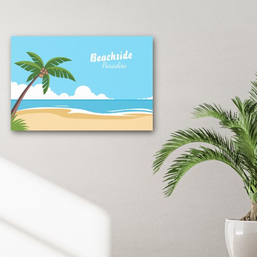 Poster Paysage du Paradis de la Plage