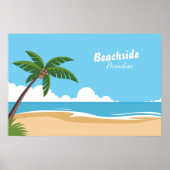 Poster Paysage du Paradis de la Plage (Devant)