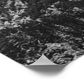 Poster Paysage du parc de nahuel huapi noir et blanc (Coin)