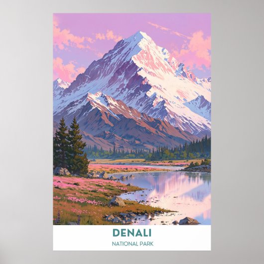 Poster Paysage du parc national de Denali (Devant)