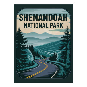 Poster Paysage du parc national de Shenandoah