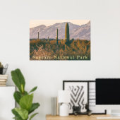 Poster Paysage du Saguaro (Bureau à domicile)