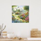 Poster Paysage du sentier du jardin 5 (Cuisine)