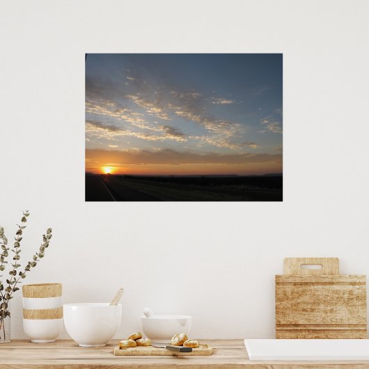 Poster Paysage du Texas (Cuisine)