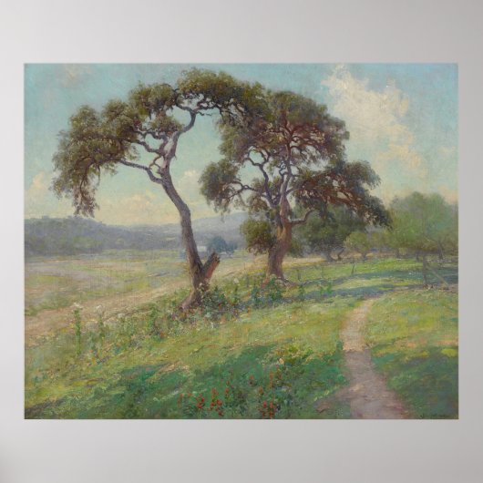 Poster Paysage du Texas Hill Country, Onderdonk (Devant)