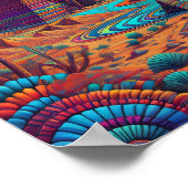 Poster Paysage égyptien psychédélique (Coin)