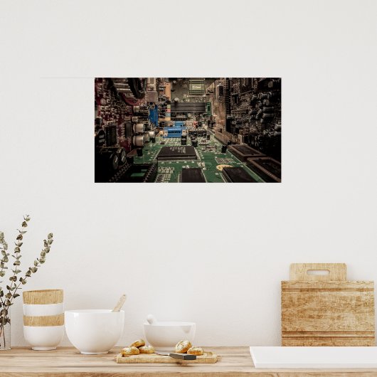 Poster Paysage électronique (Cuisine)