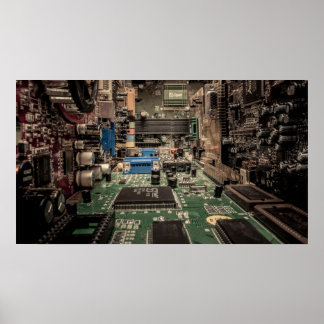 Poster Paysage électronique