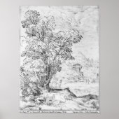 Poster Paysage en bois (Devant)