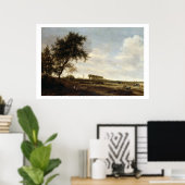 Poster Paysage en bois (huile sur panneau) (Bureau à domicile)