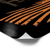 Poster Paysage en gravure sur bois (Coin)