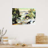 Poster Paysage en Provence - Paul Cezanne - c1880 (Cuisine)