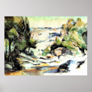 Poster Paysage en Provence - Paul Cezanne - c1880