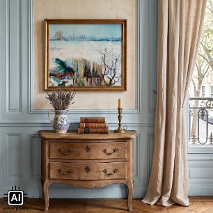 Poster Paysage enneigé avec Arles par Vincent van Gogh