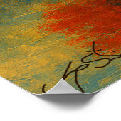 Poster Paysage entre feu et gel (Coin)