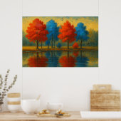 Poster Paysage entre feu et gel (Cuisine)