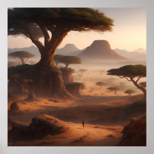 Poster paysage est-africain