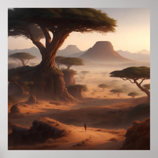 Poster paysage est-africain (Devant)