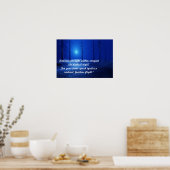 Poster Paysage esthétique bleu foncé motivation (Cuisine)