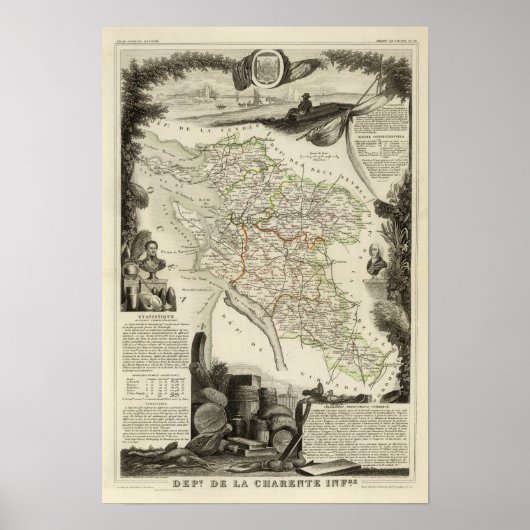 Poster Paysage et forêt (Devant)