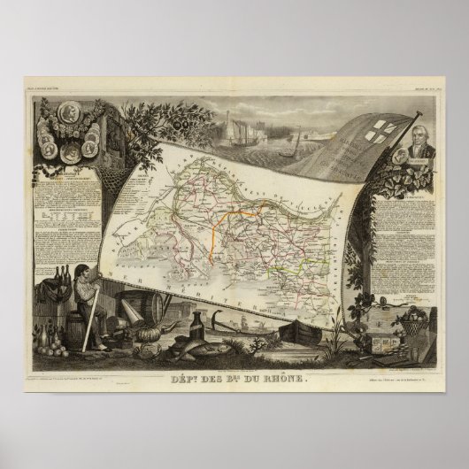 Poster Paysage et villes (Devant)