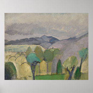Poster Paysage étendu avec arbres Matisse