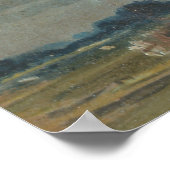 Poster Paysage étendu avec nuages gris (Coin)