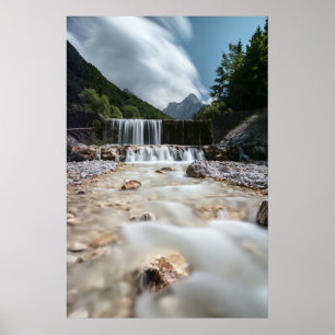 Poster Paysage exceptionnel dans la vallée de Krnica, Slo