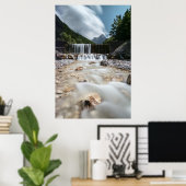 Poster Paysage exceptionnel dans la vallée de Krnica, Slo (Bureau à domicile)